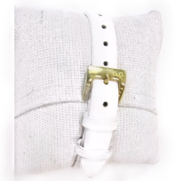 Dolce & Gabbana Gold D&G Logo White Leather Watch - Picture 5 of 7